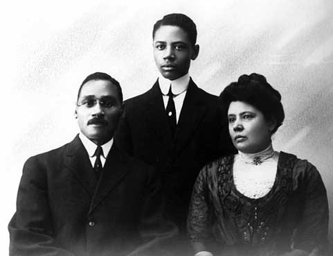 Charles with his Father and Mother